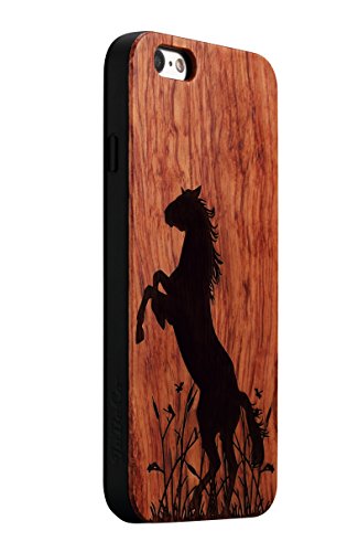 Horse Vintage Wood iPhone Case - Back Cover for iPhone 6/6s ONLY