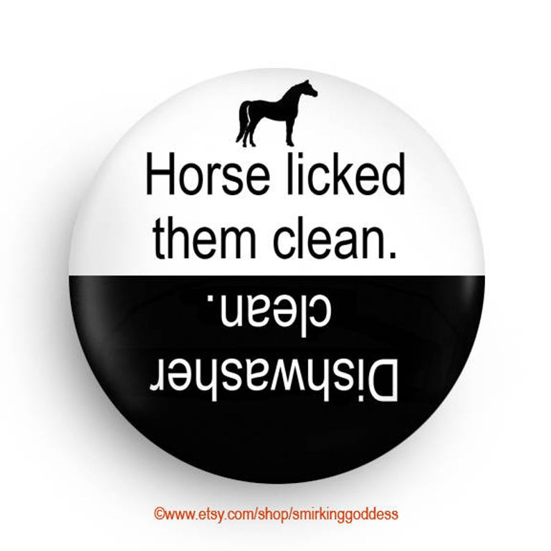HARD TO FIND - Funny Horse Dishwasher Clean Dirty Magnet